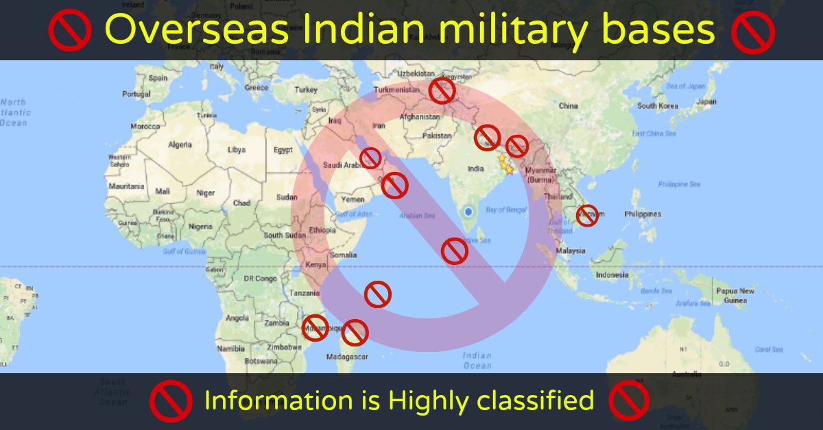 Overseas Indian Military Bases – List is Surprising